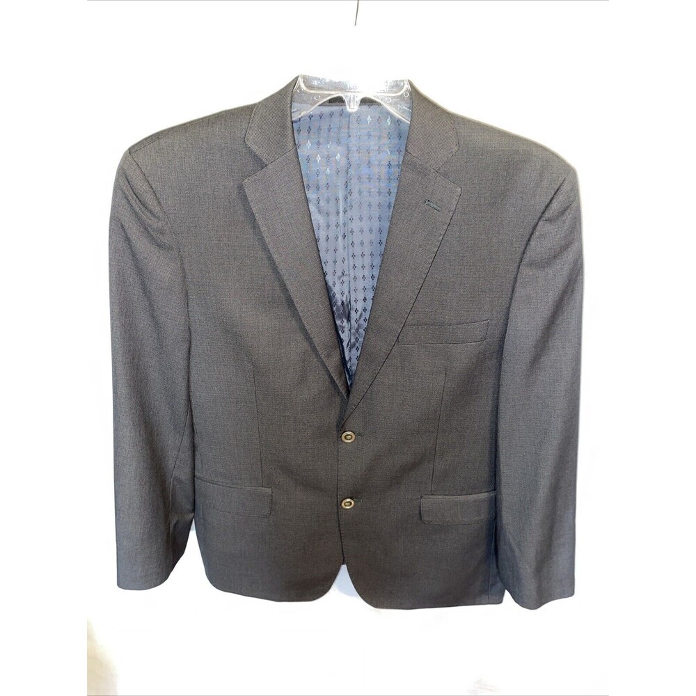 Castoro Ing Loro Piana Men’s Suit Blazer Sz 42R Gray Business Formal Super 160’s
